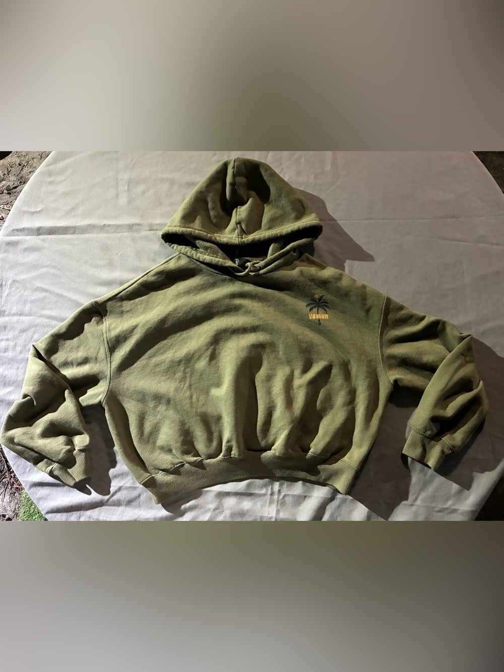 Volcom Olive Green Palm Logo Hoodie